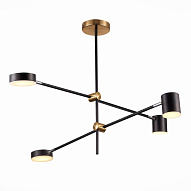 SL1604.432.04 Светильник потолочный ST-Luce Черный, Латунь/Черный LED 4*5W 3000K РОДРИГО 500_191_2952006